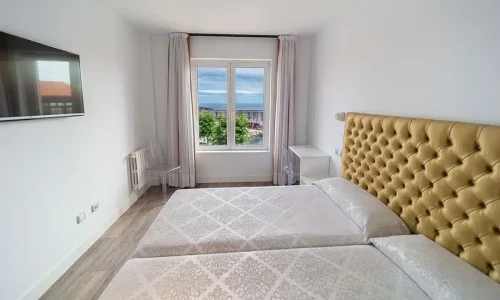 Vistas desde las habitaciones del Hotel Miraolas al Mar Cantábrico.