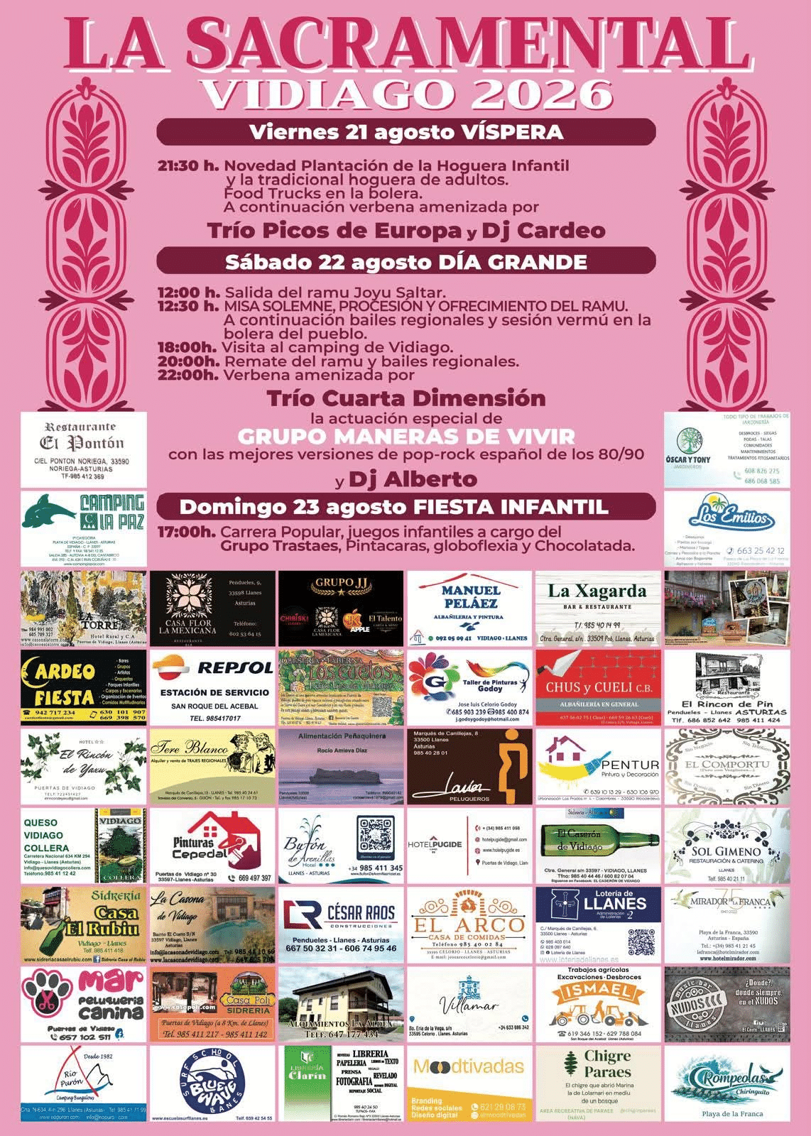 Fiestas de la Sacramental en Vidiago