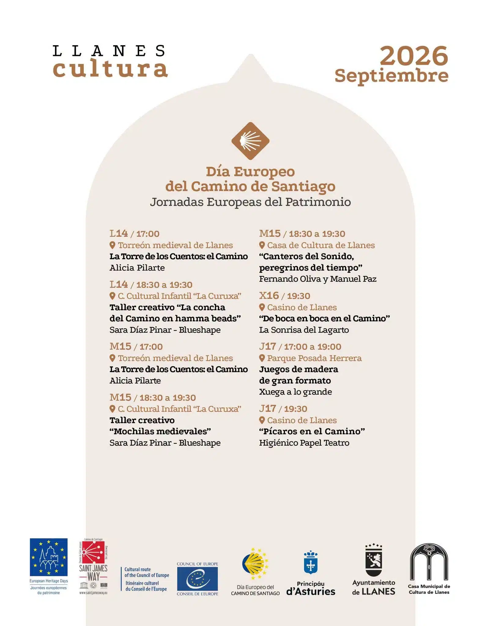 Jornadas Europeas Camino de Santiago Llanes 2026