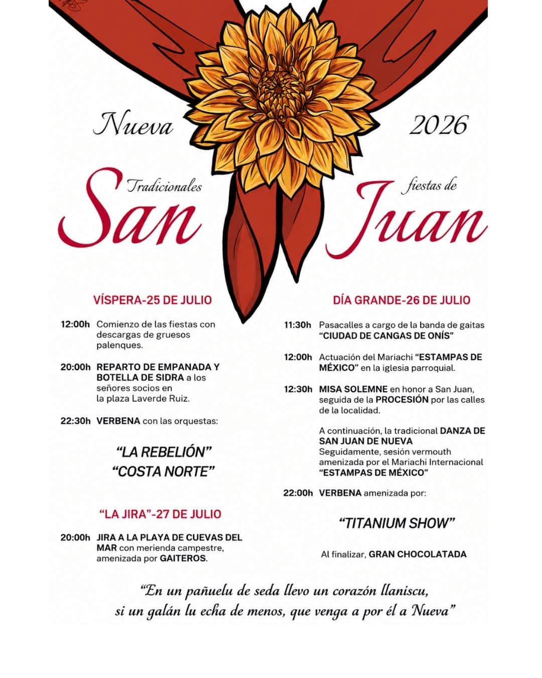 Fiestas de San Juan en Nueva de Llanes 2026
